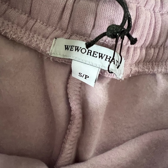 NWT WEWOREWHAT Revolve solid sweat short in solid lilac - Picture 7 of 8